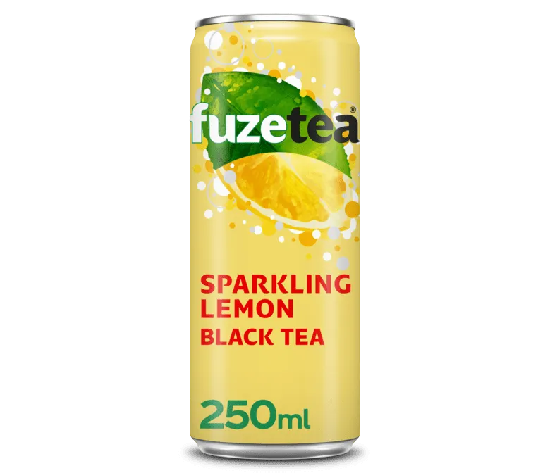 Fuze Tea black tea sparking lemon 250ml