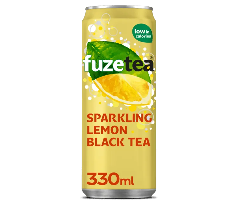 Fuze Tea black tea sparkling lemon 330ml